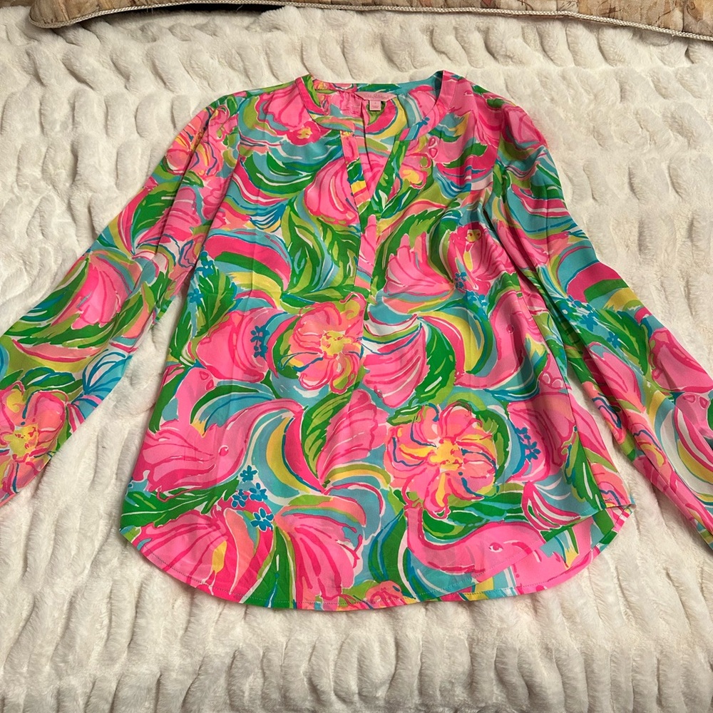Lilly Pulitzer Multicolor Dress - Pink, Green, Blue, Yellow
